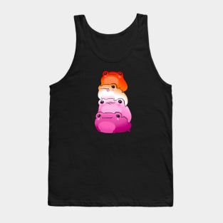 Proudly Lesbian: Queer Pride Through Colorful Frog - A Subtle LGBTQ Aesthetic to Celebrate Identity Tank Top